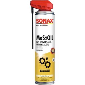 SONAX Univerzální olej MoS2Oil s EasySpray (400 ml) multifunkční olej pro všechny účely jako rozpouštědlo rzi, mazivo, ochrana proti korozi a lezoucí olej č. výr. 03394000 SONAX Univerzální olej MoS2Oil s EasySpray (400 ml) multifunkční olej pro všechny účely jako rozpouštědlo rzi, mazivo, ochrana proti korozi a lezoucí olej č. výr. 03394000