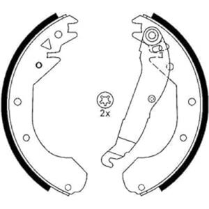 ATE 03013701672 Bremsbackensatz Trommelbremse ATE 03013701672 Bremsbackensatz Trommelbremse