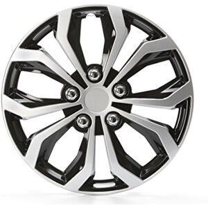 Cartrend Kryty kol Unitec Daytona, 4 × černé/stříbrné, 16 Cartrend Kryty kol Unitec Daytona, 4 × černé/stříbrné, 16