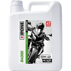 IPONE – Motoröl VT Motorrad 10W40 R4000 RS – 4 Liter Kanister – Teilsynthetischer Schmierstoff mit Ester – Hervorragende Qualität – Außergewöhnliche Verschleißfestigkeit und Motorenschutz IPONE – Motoröl VT Motorrad 10W40 R4000 RS – 4 Liter Kanister – Teilsynthetischer Schmierstoff mit Ester – Hervorragende Qualität – Außergewöhnliche Verschleißfestigkeit und Motorenschutz