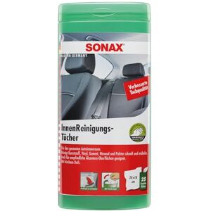 SONAX Lingettes de nettoyage intérieur (25 pièces) nettoient rapidement et en profondeur toutes les surfaces du véhicule et du ménage Réf: 04122000 SONAX Lingettes de nettoyage intérieur (25 pièces) nettoient rapidement et en profondeur toutes les surfaces du véhicule et du ménage Réf: 04122000