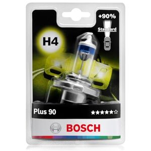 Bosch H4 Plus 90 halogenová žárovka pro automobilové světlomety, 12 V 60/55 W, o 90 % více světla patice žárovky typ P43t 1 náhradní žárovka do světlometu Bosch H4 Plus 90 halogenová žárovka pro automobilové světlomety, 12 V 60/55 W, o 90 % více světla patice žárovky typ P43t 1 náhradní žárovka do světlometu