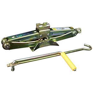 Cora Nůžkový zvedák pro auto, 1 t zdvihací síla, nosnost 1000 kg, výška zdvihu 35 cm, zlato, žlutý Cora Nůžkový zvedák pro auto, 1 t zdvihací síla, nosnost 1000 kg, výška zdvihu 35 cm, zlato, žlutý