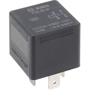 Bosch 0332019457 Mini relé 12 V 30 A, IP5K4, provozní teplota -40° až 100°, relé zavírače, 4 piny Bosch 0332019457 Mini relé 12 V 30 A, IP5K4, provozní teplota -40° až 100°, relé zavírače, 4 piny