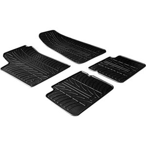 Gledring Satz Gummimatten kompatibel mit Fiat Bravo 2007- / Lancia Delta 2009- (T Profil 4-teilig), Schwarz Gledring Satz Gummimatten kompatibel mit Fiat Bravo 2007- / Lancia Delta 2009- (T Profil 4-teilig), Schwarz
