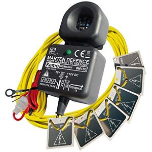 Kemo M186 odpuzovač kun pro motorová vozidla 12 V/DC. Odhání kuny elektricky nabitými vysokými napěťovými destičkami 200–300 V/DC a silnými, agresivně pulzujícími ultrazvukovými tóny, černá Kemo M186 odpuzovač kun pro motorová vozidla 12 V/DC. Odhání kuny elektricky nabitými vysokými napěťovými destičkami 200–300 V/DC a silnými, agresivně pulzujícími ultrazvukovými tóny, černá