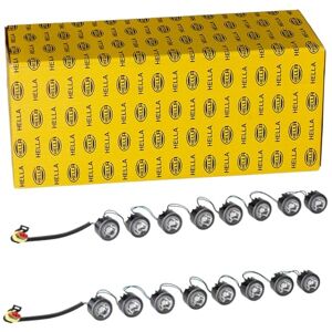 HELLA 2PT 010 458-761 LED sada světel pro denní svícení LEDayFlex 12/24V kulatá montáž barva světelného panelu: čiré kabel: 120mm přední část vozidla sada HELLA 2PT 010 458-761 LED sada světel pro denní svícení LEDayFlex 12/24V kulatá montáž barva světelného panelu: čiré kabel: 120mm přední část vozidla sada