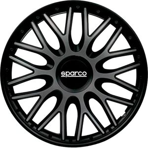 Sparco Ozdobné kryty na kola Roma 16 palců šedé/černé sada se 4 kusy Sparco Ozdobné kryty na kola Roma 16 palců šedé/černé sada se 4 kusy