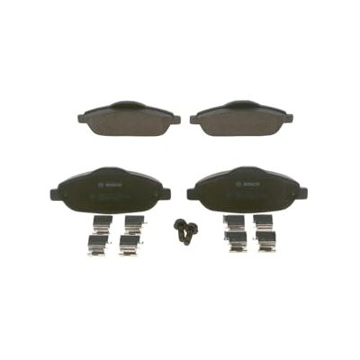 Bosch BP1173 Auto Bremsbeläge vorne -Qualität für leises Bremsen mit wenig Staub ECE-R90 zertifiziert kupferfrei 1 Set mit 4 Bremsbelägen Mit Zubehör Bosch BP1173 Auto Bremsbeläge vorne -Qualität für leises Bremsen mit wenig Staub ECE-R90 zertifiziert kupferfrei 1 Set mit 4 Bremsbelägen Mit Zubehör