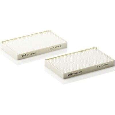 Mann Filter MANN-FILTER CU 20 005-2 Interiérový filtr / kabinový vzduchový filtr (sada 2 ks) pravostranné řízení pro osobní automobily + transportéry Mann Filter MANN-FILTER CU 20 005-2 Interiérový filtr / kabinový vzduchový filtr (sada 2 ks) pravostranné řízení pro osobní automobily + transportéry