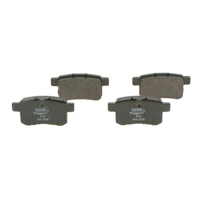Bosch BP1228 Auto Bremsbeläge hinten -Qualität für leises Bremsen mit wenig Staub ECE-R90 zertifiziert kupferfrei 1 Set mit 4 Bremsbelägen Bosch BP1228 Auto Bremsbeläge hinten -Qualität für leises Bremsen mit wenig Staub ECE-R90 zertifiziert kupferfrei 1 Set mit 4 Bremsbelägen