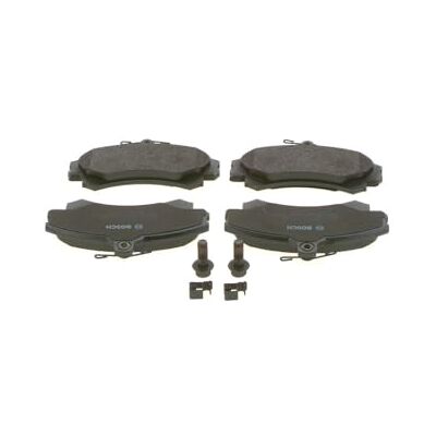 Bosch BP182 Auto Bremsbeläge vorne -Qualität für weniger Bremsgeräusche und Bremsstaub ECE-R90 zertifiziert kupferfrei 1 Set mit 4 Bremsbelägen Mit Zubehör Bosch BP182 Auto Bremsbeläge vorne -Qualität für weniger Bremsgeräusche und Bremsstaub ECE-R90 zertifiziert kupferfrei 1 Set mit 4 Bremsbelägen Mit Zubehör