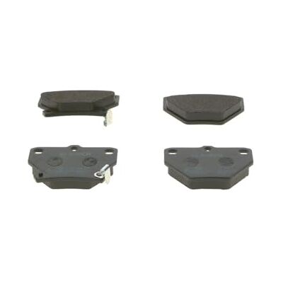 Bosch BP350 Auto Bremsbeläge hinten -Qualität für leises Bremsen mit wenig Staub ECE-R90 zertifiziert kupferfrei 1 Set mit 4 Bremsbelägen Bosch BP350 Auto Bremsbeläge hinten -Qualität für leises Bremsen mit wenig Staub ECE-R90 zertifiziert kupferfrei 1 Set mit 4 Bremsbelägen