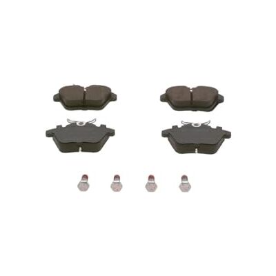 Bosch BP265 Auto Bremsbeläge hinten -Qualität für leises Bremsen mit wenig Staub ECE-R90 zertifiziert kupferfrei 1 Set mit 4 Bremsbelägen Mit Zubehör Bosch BP265 Auto Bremsbeläge hinten -Qualität für leises Bremsen mit wenig Staub ECE-R90 zertifiziert kupferfrei 1 Set mit 4 Bremsbelägen Mit Zubehör