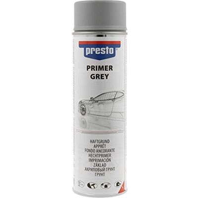 Presto Univerzální adhezní podklad šedý 500 ml – PRIMER – základní sprej na kov, hliník, karoserie a plast, rychleschnoucí, omyvatelný, antikorozní Presto Univerzální adhezní podklad šedý 500 ml – PRIMER – základní sprej na kov, hliník, karoserie a plast, rychleschnoucí, omyvatelný, antikorozní