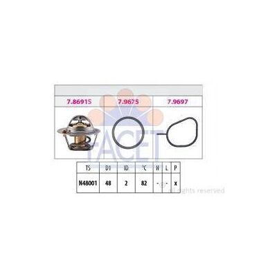Facet 7.8692 Thermostat Kühlmittel Kühlwasserthermostat mit Dichtung 82°C Kompatibel mit FORD Fiesta Mk5 Schrägheck JH1, JD1, JH3, JD3 1007754 KW 580 692 EPS 1.880.692 Facet 7.8692 Thermostat Kühlmittel Kühlwasserthermostat mit Dichtung 82°C Kompatibel mit FORD Fiesta Mk5 Schrägheck JH1, JD1, JH3, JD3 1007754 KW 580 692 EPS 1.880.692