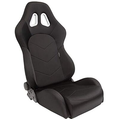 AUTO-STYLE Sportovní sedadla 'TN' černá oboustranně nastavitelné opěradlo vč. kolejnic AUTO-STYLE Sportovní sedadla 'TN' černá oboustranně nastavitelné opěradlo vč. kolejnic