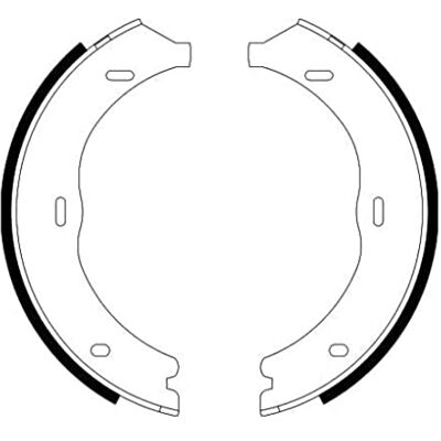 HELLA PAGID 8DA 355 050-561 sada brzdových čelistí, parkovací brzda H9685 pro mj. MERCEDES-BENZ HELLA PAGID 8DA 355 050-561 sada brzdových čelistí, parkovací brzda H9685 pro mj. MERCEDES-BENZ