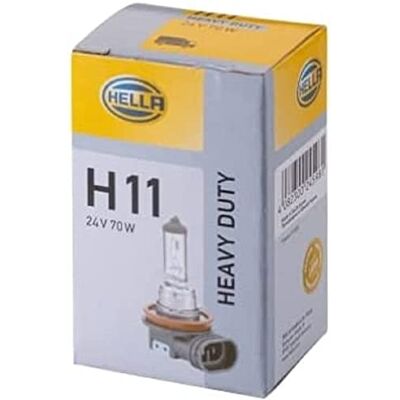 HELLA 8GH 008 358-241 žárovka H11 Heavy Duty 24 V 70 W Provedení patice: PGJ19-2 krabice množství: 1 HELLA 8GH 008 358-241 žárovka H11 Heavy Duty 24 V 70 W Provedení patice: PGJ19-2 krabice množství: 1