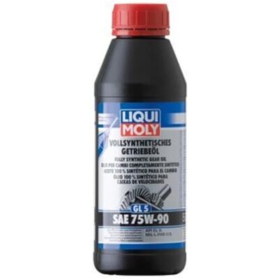 Liqui Moly Plně syntetický převodový olej (GL5) SAE 75W-90 500 ml převodovkový olej hydraulický olej výr. č.: 1413 Liqui Moly Plně syntetický převodový olej (GL5) SAE 75W-90 500 ml převodovkový olej hydraulický olej výr. č.: 1413