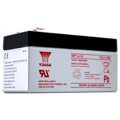 Yuasa NP1.2-12 12 V 1,2 Ah série NP a cyklický akumulátor VRLA (1 kus) Yuasa NP1.2-12 12 V 1,2 Ah série NP a cyklický akumulátor VRLA (1 kus)