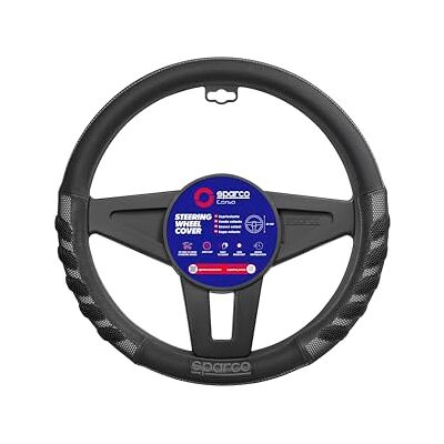 Sparco SPCS101GR S101-Universal Car Steering Wheel Cover, Gray Color, Universal Sparco SPCS101GR S101-Universal Car Steering Wheel Cover, Gray Color, Universal