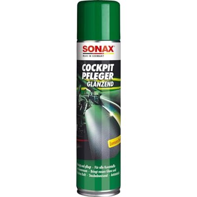 SONAX CockpitPfleger Lemon-Fresh (400 ml) čistí a pečuje o všechny plastové díly v autě č. výr. 03433000 SONAX CockpitPfleger Lemon-Fresh (400 ml) čistí a pečuje o všechny plastové díly v autě č. výr. 03433000