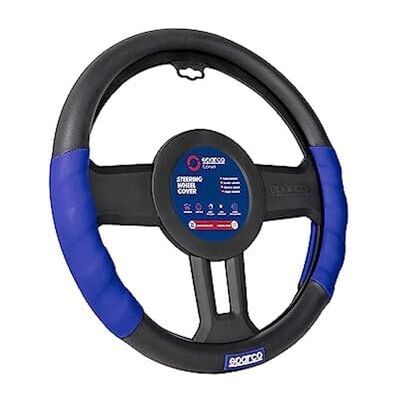 Sparco SPC1100L Steering Wheel Covers Blue-Black Sparco SPC1100L Steering Wheel Covers Blue-Black