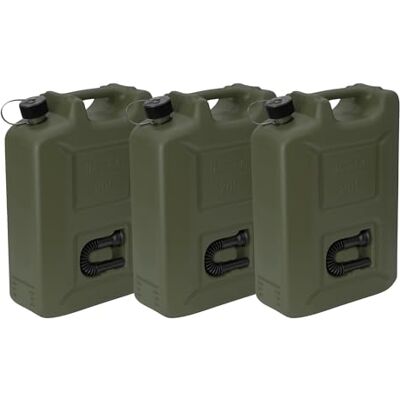 hünersdorff 802011 3dílná sada kanystrů na pohonné hmoty Profi 20l pro benzín, naftu a jiné nebezpečné zboží, Made in Germany, testováno TÜV, olivový hünersdorff 802011 3dílná sada kanystrů na pohonné hmoty Profi 20l pro benzín, naftu a jiné nebezpečné zboží, Made in Germany, testováno TÜV, olivový