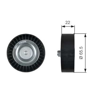 Gates T36458 Umlenk- / Führungsrolle Keilrippenriemen Kompatibel mit HYUNDAI Tucson TL, TLE 252872A110 252872A010 780321558 Gates T36458 Umlenk- / Führungsrolle Keilrippenriemen Kompatibel mit HYUNDAI Tucson TL, TLE 252872A110 252872A010 780321558