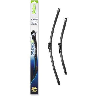 Valeo Sada Silencio se 2 plochými stěrači VF398 přední 600 mm / 500 mm originální náhrada 574389 Valeo Sada Silencio se 2 plochými stěrači VF398 přední 600 mm / 500 mm originální náhrada 574389