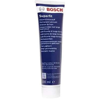 Bosch SF-100 trvalé mazivo Superfit vysoce výkonné mazivo pro komponenty brzdového systému 100ml tuba Bosch SF-100 trvalé mazivo Superfit vysoce výkonné mazivo pro komponenty brzdového systému 100ml tuba
