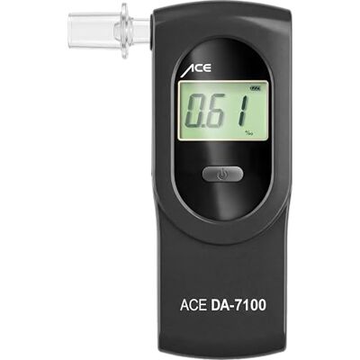 ACE DA-7100 alkohol tester kompaktní měřič alkoholu s elektrochemickým senzorem promilletester přesně kalibrován policejní ACE DA-7100 alkohol tester kompaktní měřič alkoholu s elektrochemickým senzorem promilletester přesně kalibrován policejní