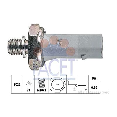 Facet Öldruckschalter Öldrucksensor 7.0134 M10x1 Schlüsselweite: 24 Kompatibel mit VW Golf 4 Schrägheck 1J1 Golf 5 Schrägheck 1K1 Passat Variant 3C5, AUDI A4 Avant 8K5, B8 A6 Avant 4G5, 4GD, C7 Facet Öldruckschalter Öldrucksensor 7.0134 M10x1 Schlüsselweite: 24 Kompatibel mit VW Golf 4 Schrägheck 1J1 Golf 5 Schrägheck 1K1 Passat Variant 3C5, AUDI A4 Avant 8K5, B8 A6 Avant 4G5, 4GD, C7