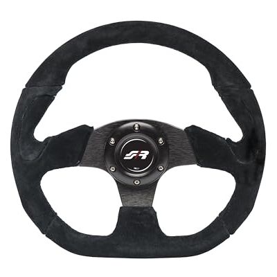 Simoni Racing Univerzální volant X2 Shammy Leather Schwarz Suède Durchmesser 330mm Simoni Racing Univerzální volant X2 Shammy Leather Schwarz Suède Durchmesser 330mm