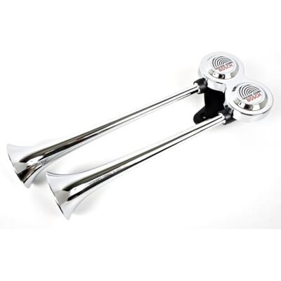 Bosch Univerzální komprimovaná Twin Tone Air Horn pro nákladní vozidla 118 dB (A) 0328100002, stříbrná Bosch Univerzální komprimovaná Twin Tone Air Horn pro nákladní vozidla 118 dB (A) 0328100002, stříbrná