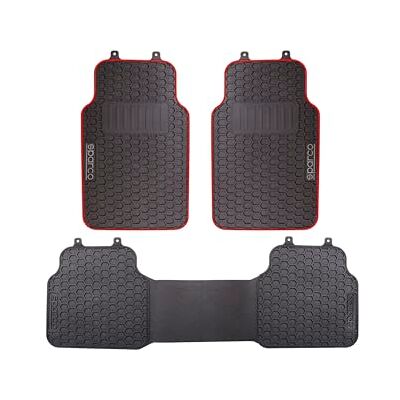 Sparco SPCF500RD 3dílná sada univerzálních koberců se zadním můstkem pro model auta F500, barva černá/červená. Sparco SPCF500RD 3dílná sada univerzálních koberců se zadním můstkem pro model auta F500, barva černá/červená.