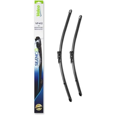 Valeo Sada Silencio se 2 plochými stěrači VF412 přední 650 mm / 580 mm originální náhrada 574325 Valeo Sada Silencio se 2 plochými stěrači VF412 přední 650 mm / 580 mm originální náhrada 574325