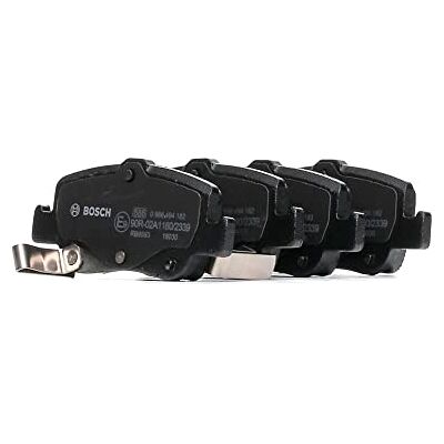 Bosch BP1133 zadní brzdové destičky do auta kvalita pro tiché brzdění s minimálním množstvím prachu certifikace ECE-R90 bez mědi 1 sada se 4 brzdovými destičkami Bosch BP1133 zadní brzdové destičky do auta kvalita pro tiché brzdění s minimálním množstvím prachu certifikace ECE-R90 bez mědi 1 sada se 4 brzdovými destičkami