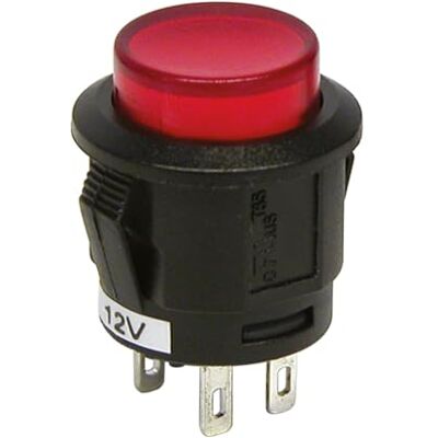 Carpoint Drucktaster 12V 20A Rot Kompaktes Design 3x3x9 cm Robustes Kunststoffgehäuse Geeignet für Fahrzeuge und verschiedene Anwendungen Carpoint Drucktaster 12V 20A Rot Kompaktes Design 3x3x9 cm Robustes Kunststoffgehäuse Geeignet für Fahrzeuge und verschiedene Anwendungen