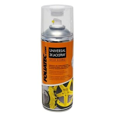 Foliatec Universal 2K lak ve spreji sprej lak ve spreji odolný vůči teplu, žlutý lesklý, 400 ml Foliatec Universal 2K lak ve spreji sprej lak ve spreji odolný vůči teplu, žlutý lesklý, 400 ml