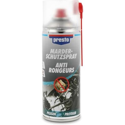 Presto Ochranný sprej proti kunám vč. prodloužení postřiku 400 ml Presto Ochranný sprej proti kunám vč. prodloužení postřiku 400 ml