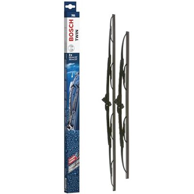 Bosch Stěrače Twin 701, délka: 650 mm/500 mm – sada pro čelní sklo Bosch Stěrače Twin 701, délka: 650 mm/500 mm – sada pro čelní sklo