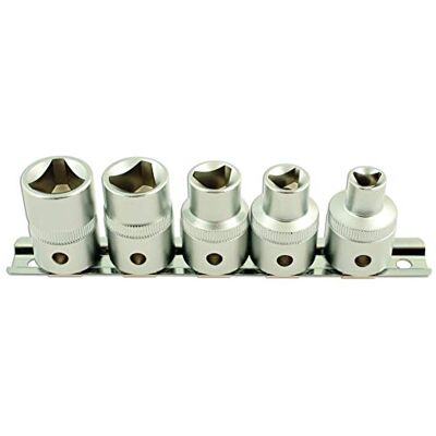 Laser 5683 Dreikant-Steckschlüssel Set, 1,3 cm Durchmesser, 5-teiliges Set Laser 5683 Dreikant-Steckschlüssel Set, 1,3 cm Durchmesser, 5-teiliges Set