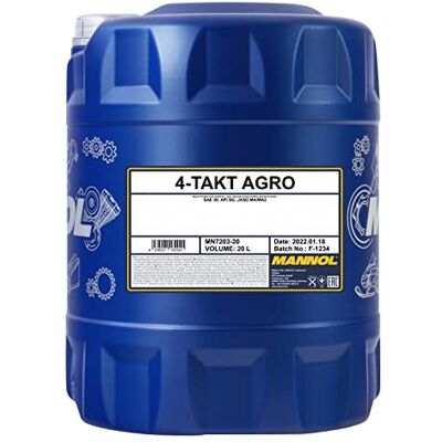 MANNOL Motorový olej 4-takt Agro SAE 30 API SG, 1 litr, 20 litrů MANNOL Motorový olej 4-takt Agro SAE 30 API SG, 1 litr, 20 litrů