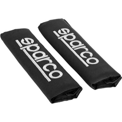 Sparco SPC1204BK Seat Belt Padding, Black, 2 Units, Nero Sparco SPC1204BK Seat Belt Padding, Black, 2 Units, Nero