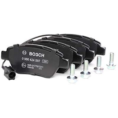 Bosch BP339 Auto Bremsbeläge vorne -Qualität für leises Bremsen mit wenig Staub ECE-R90 zertifiziert kupferfrei 1 Set mit 4 Bremsbelägen Mit Zubehör Bosch BP339 Auto Bremsbeläge vorne -Qualität für leises Bremsen mit wenig Staub ECE-R90 zertifiziert kupferfrei 1 Set mit 4 Bremsbelägen Mit Zubehör