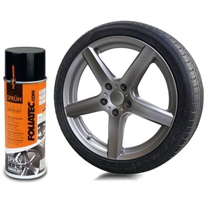 Foliatec Stříkací fólie na auto fólie ráfek sprej odstranitelná, dobrá krycí síla, gunmetal šedá metalická matná, 1x 400 ml Foliatec Stříkací fólie na auto fólie ráfek sprej odstranitelná, dobrá krycí síla, gunmetal šedá metalická matná, 1x 400 ml