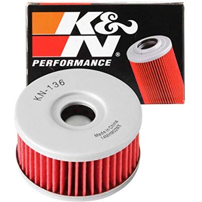 K&N Powersports olejový filtr kartuše 60 x 32 mm kompatibilní s Suzuki, Beta (KN-136), červená K&N Powersports olejový filtr kartuše 60 x 32 mm kompatibilní s Suzuki, Beta (KN-136), červená
