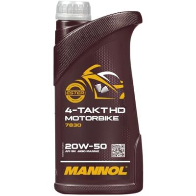 MANNOL 7830 4taktní motorka 20W-50 HD 1 L MANNOL 7830 4taktní motorka 20W-50 HD 1 L